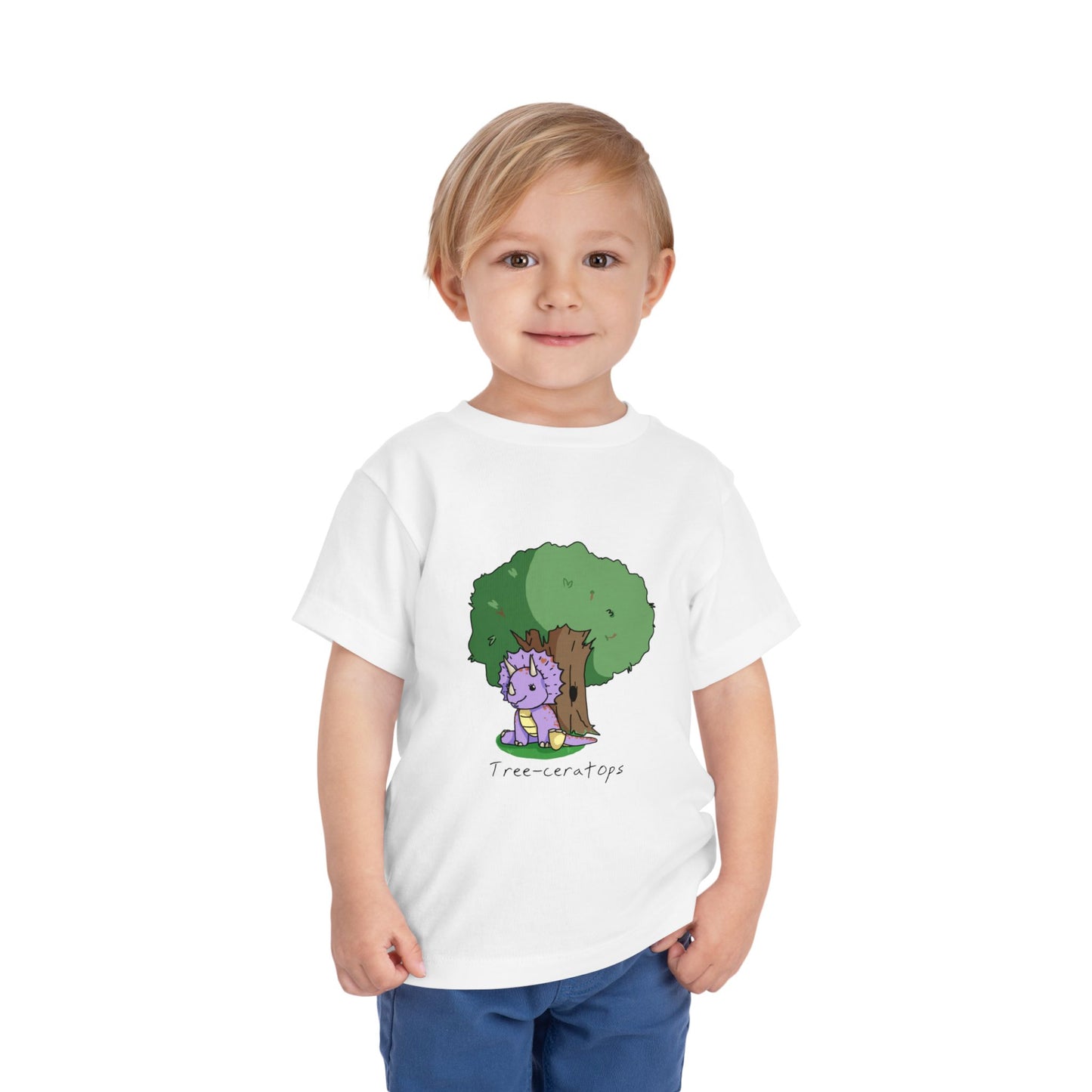 ‘Tree-ceratops’ Trixie Triceratops Dinosaur Toddler Tee