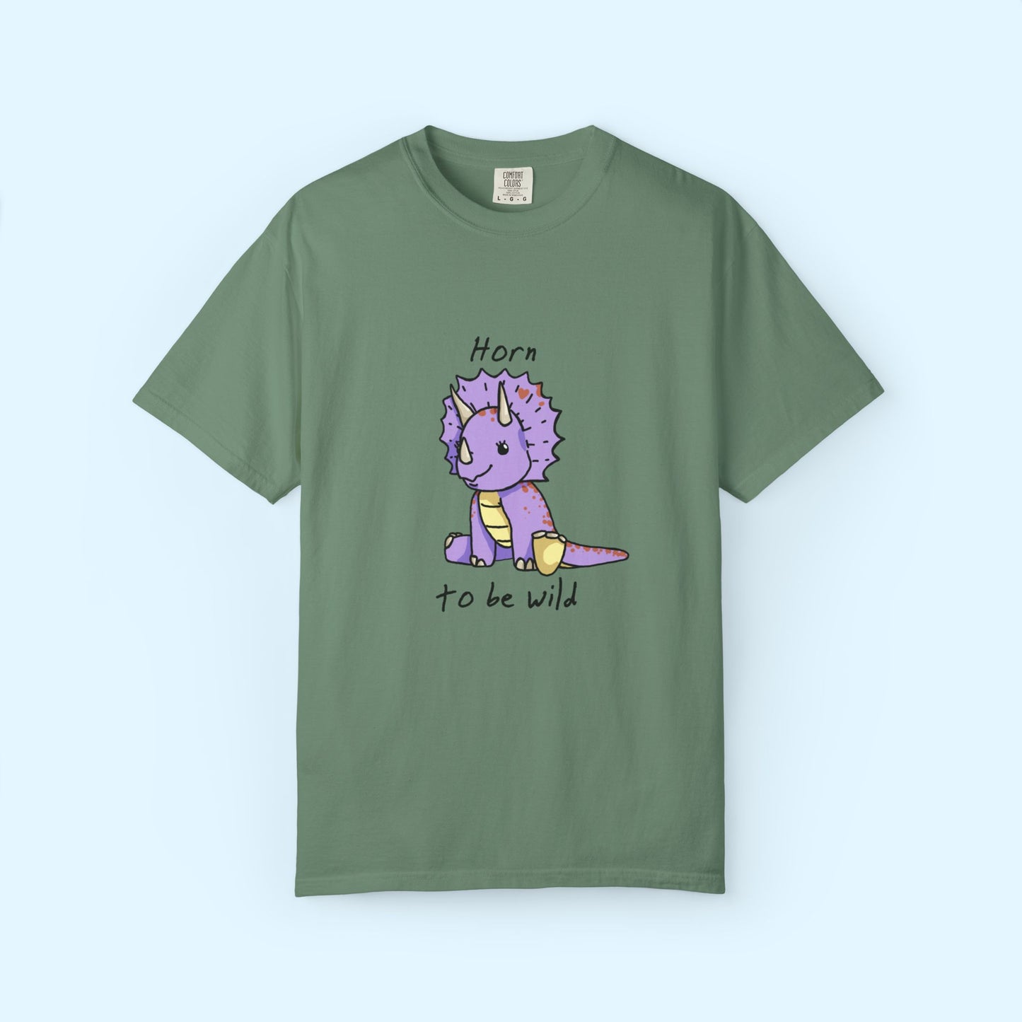 ‘Horn to be Wild’ Trixie Triceratops Dinosaur Unisex T-shirt