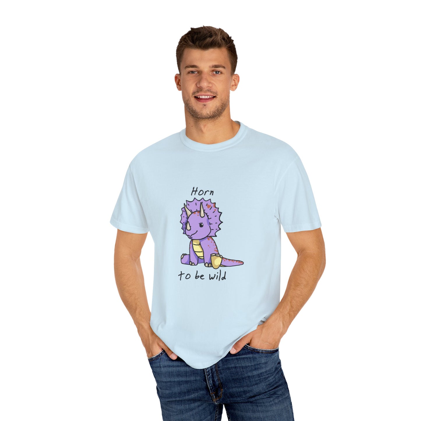 ‘Horn to be Wild’ Trixie Triceratops Dinosaur Unisex T-shirt
