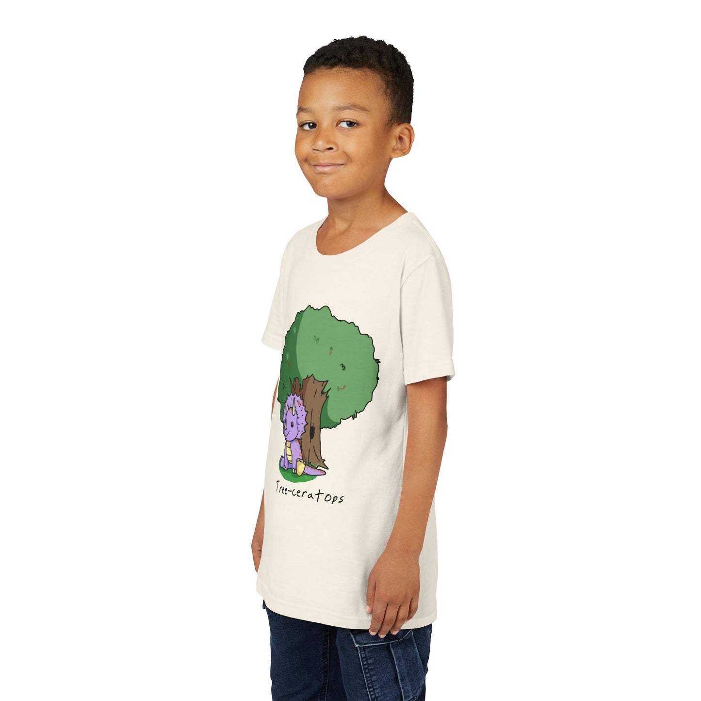 ‘Tree-ceratops’ Trixie Triceratops Dinosaur Youth Tee