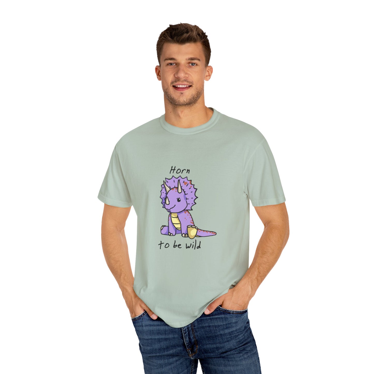 ‘Horn to be Wild’ Trixie Triceratops Dinosaur Unisex T-shirt
