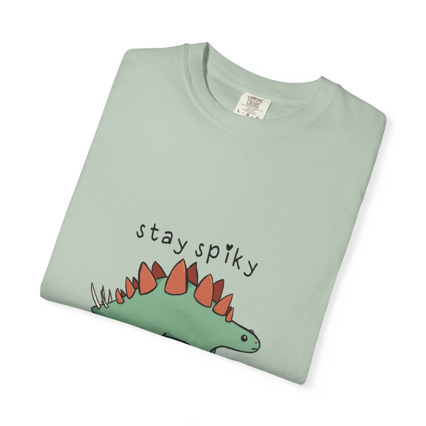 ‘Stay Spiky’ Sammy Stegosaurus Dinosaur Unisex T-Shirt