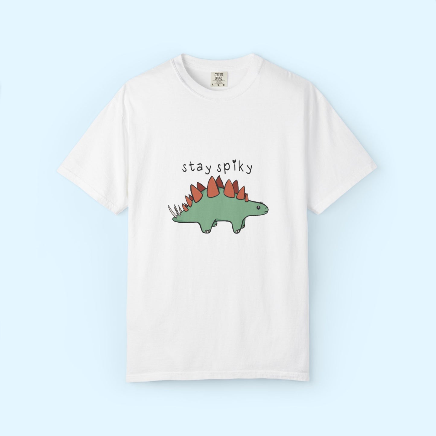 ‘Stay Spiky’ Sammy Stegosaurus Dinosaur Unisex T-Shirt
