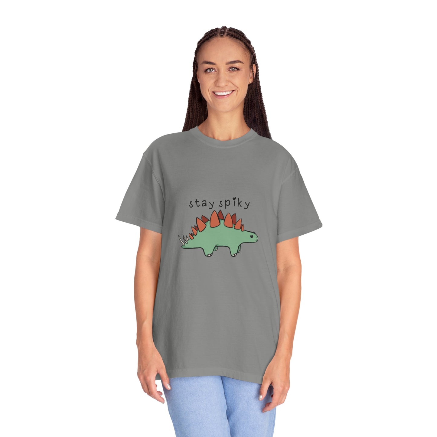 ‘Stay Spiky’ Sammy Stegosaurus Dinosaur Unisex T-Shirt