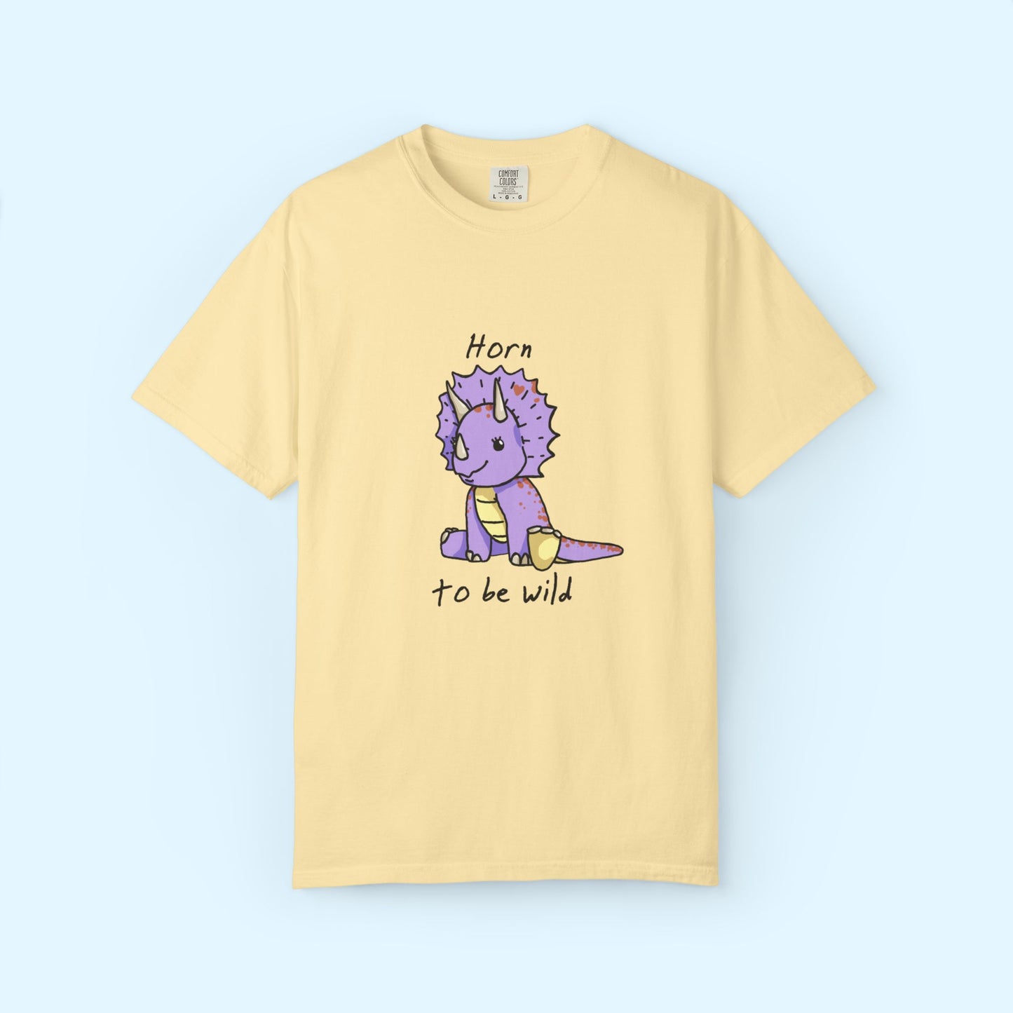 ‘Horn to be Wild’ Trixie Triceratops Dinosaur Unisex T-shirt