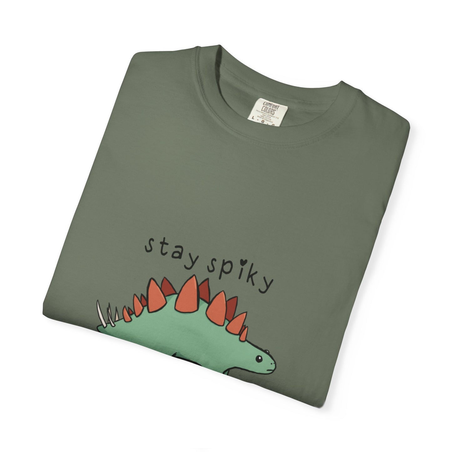 ‘Stay Spiky’ Sammy Stegosaurus Dinosaur Unisex T-Shirt