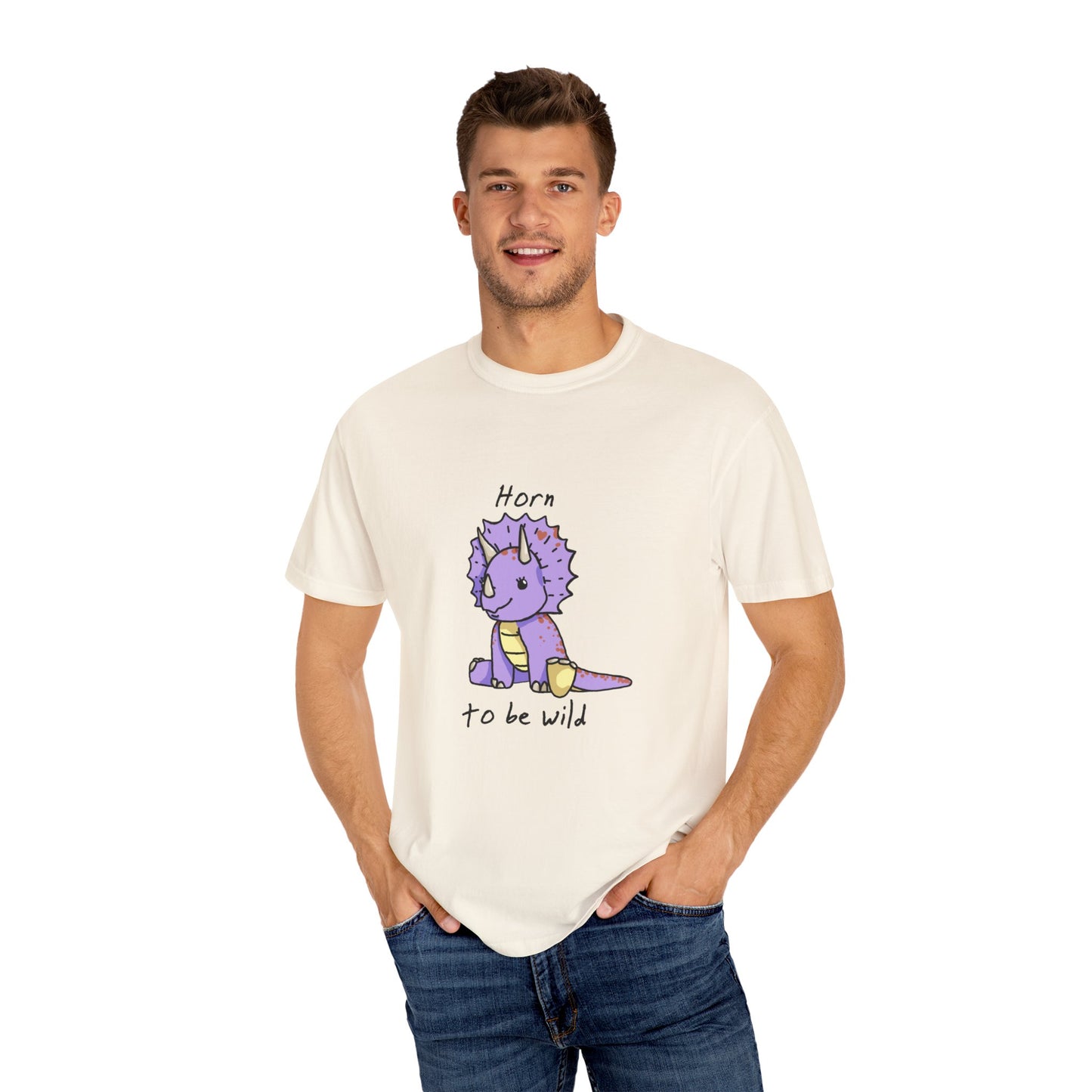 ‘Horn to be Wild’ Trixie Triceratops Dinosaur Unisex T-shirt