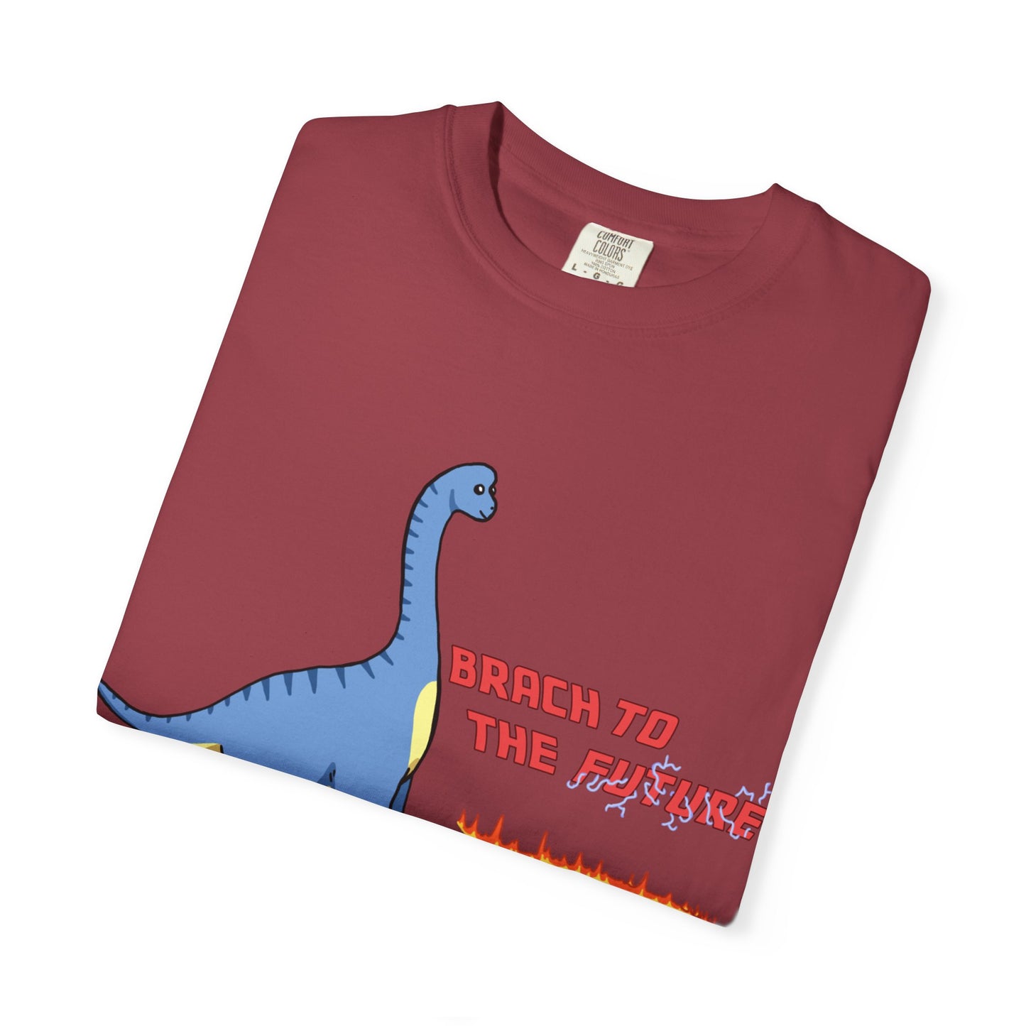 ‘Brach to the Future’ Billy Brachiosaurus Dinosaur Unisex T-shirt