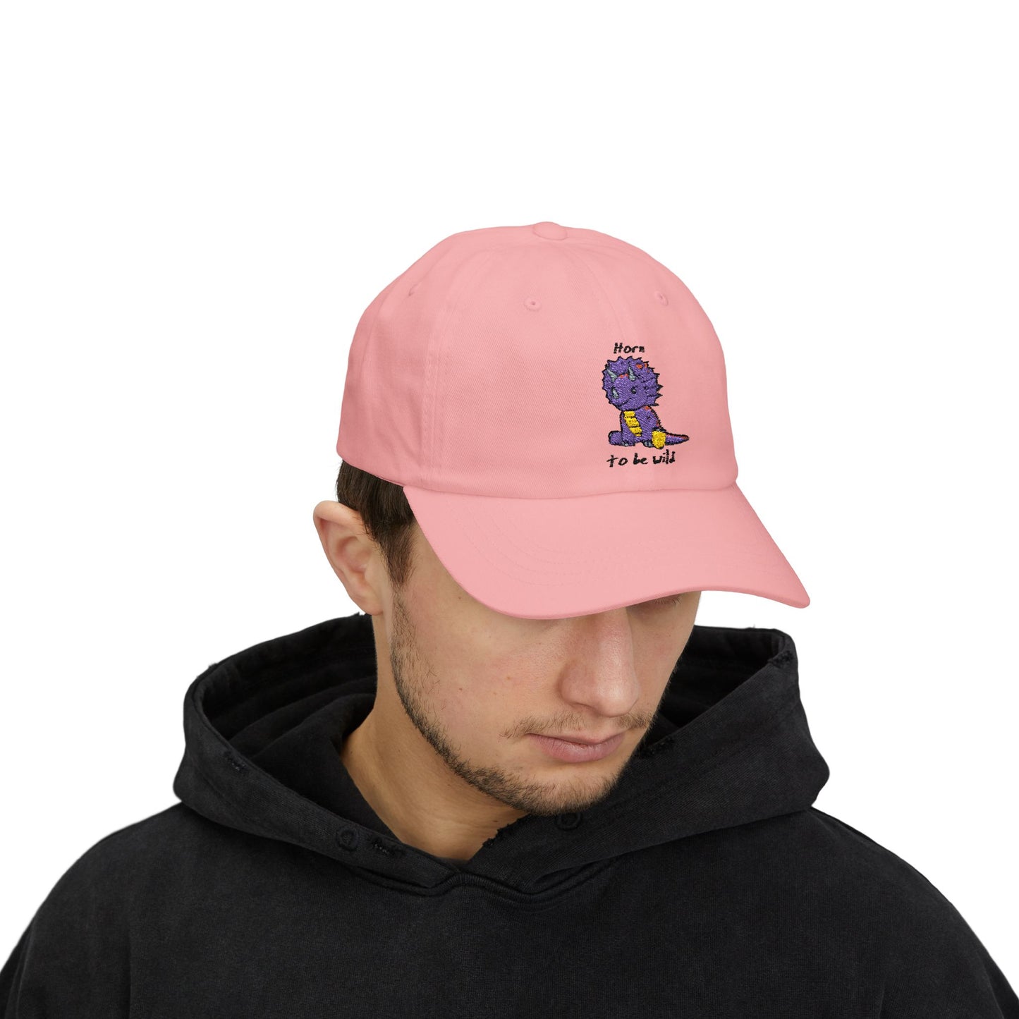 ‘Horn to be Wild’ Triceratops Classic Dad Cap - Trixie - Light