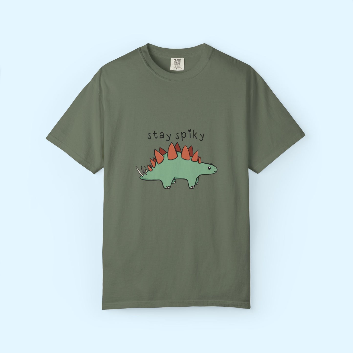 ‘Stay Spiky’ Sammy Stegosaurus Dinosaur Unisex T-Shirt