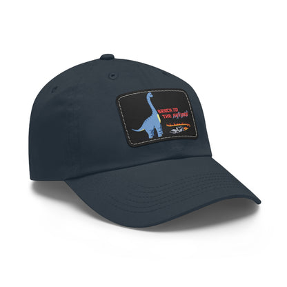 ‘Brach to the Future’ Billy Brachiosaurus Classic Dad Cap with Leather Patch