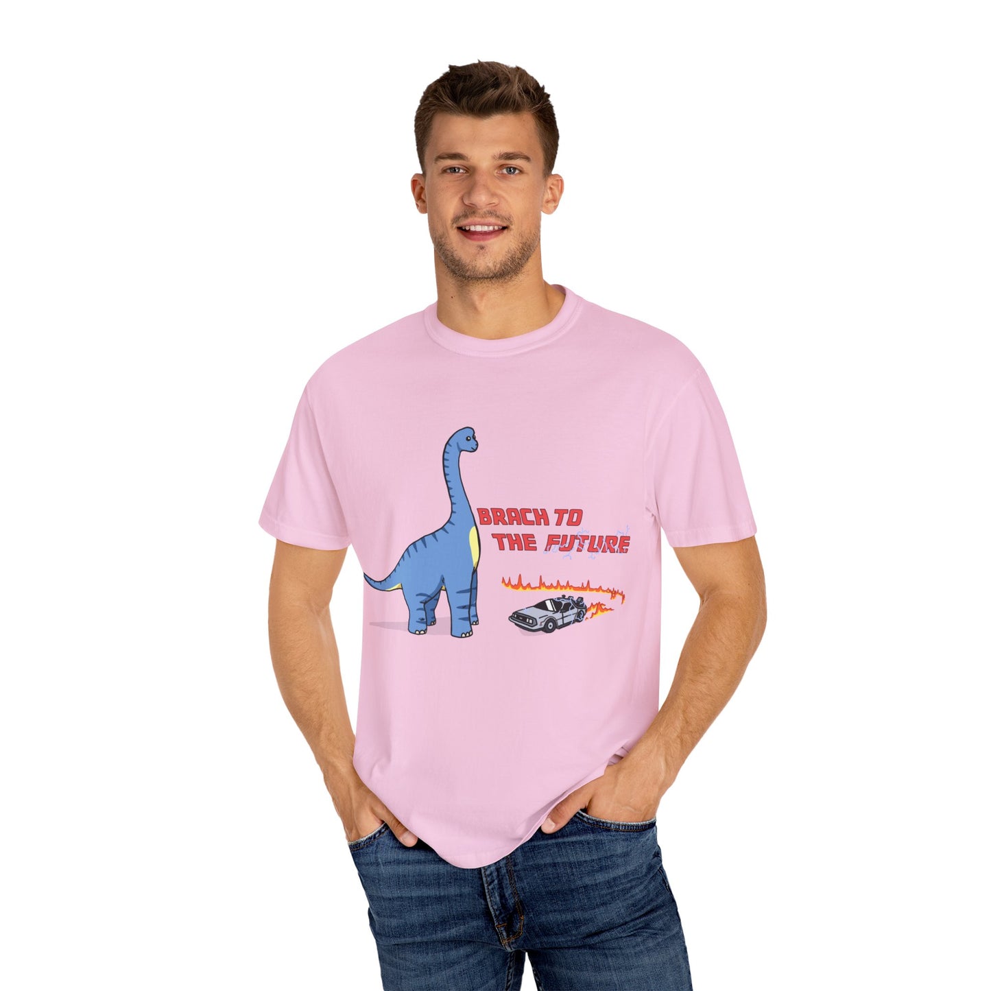 ‘Brach to the Future’ Billy Brachiosaurus Dinosaur Unisex T-shirt