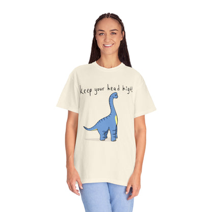 ‘Keep Your Head High’ Billy Brachiosaurus Dinosaur Unisex T-shirt