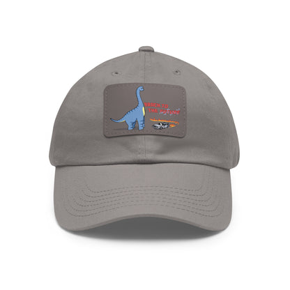 ‘Brach to the Future’ Billy Brachiosaurus Classic Dad Cap with Leather Patch