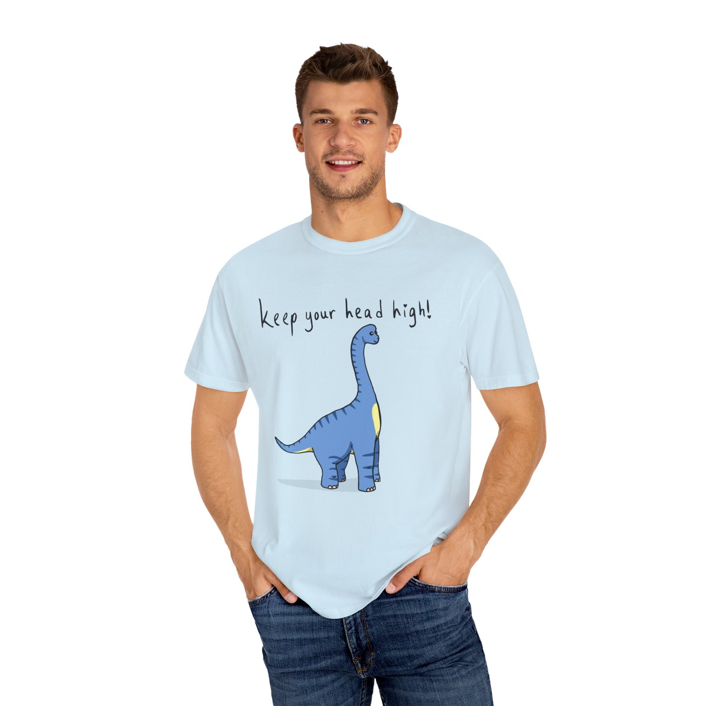 ‘Keep Your Head High’ Billy Brachiosaurus Dinosaur Unisex T-shirt