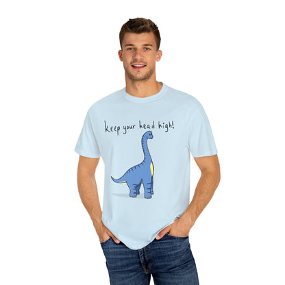 ‘Keep Your Head High’ Billy Brachiosaurus Dinosaur Unisex T-shirt