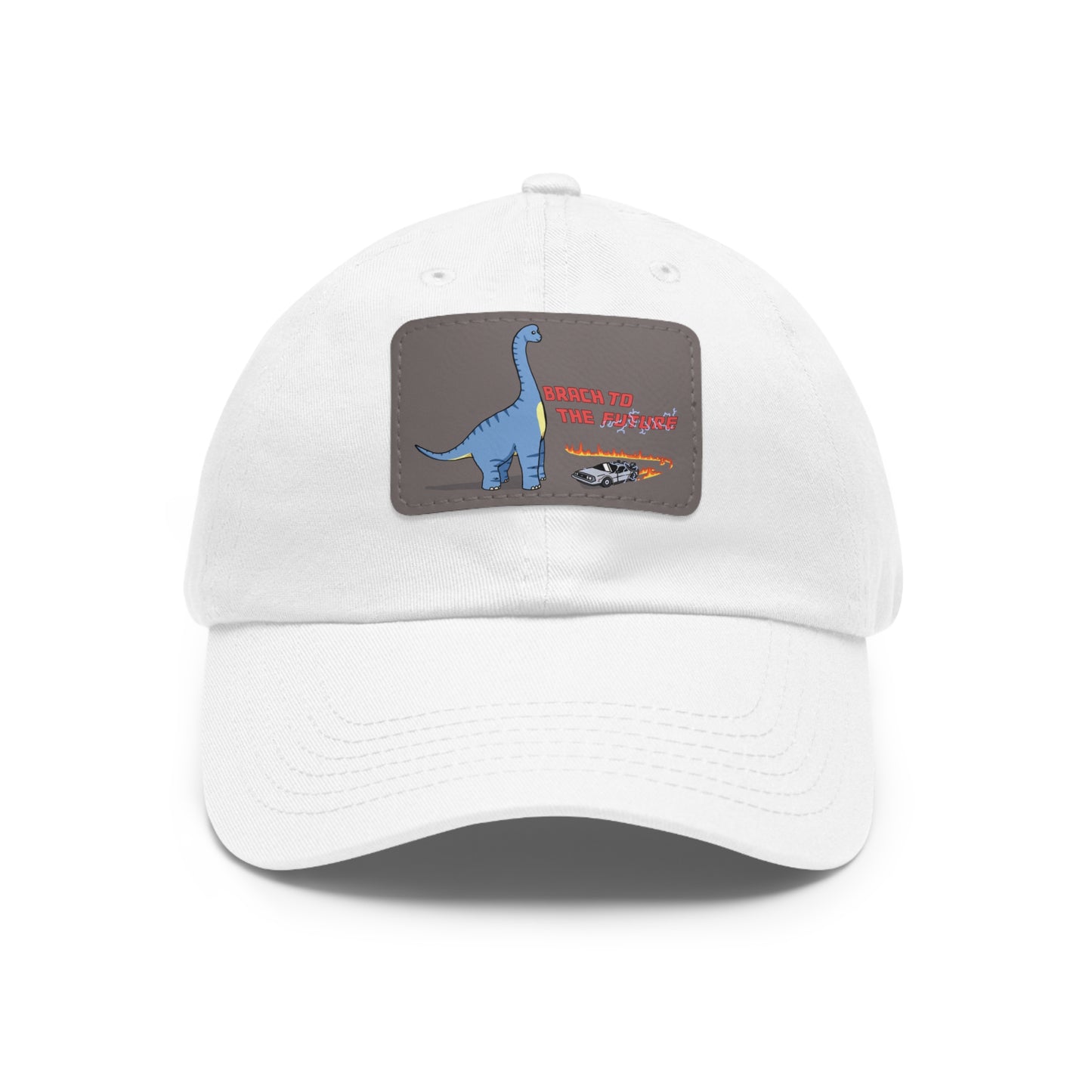‘Brach to the Future’ Billy Brachiosaurus Classic Dad Cap with Leather Patch