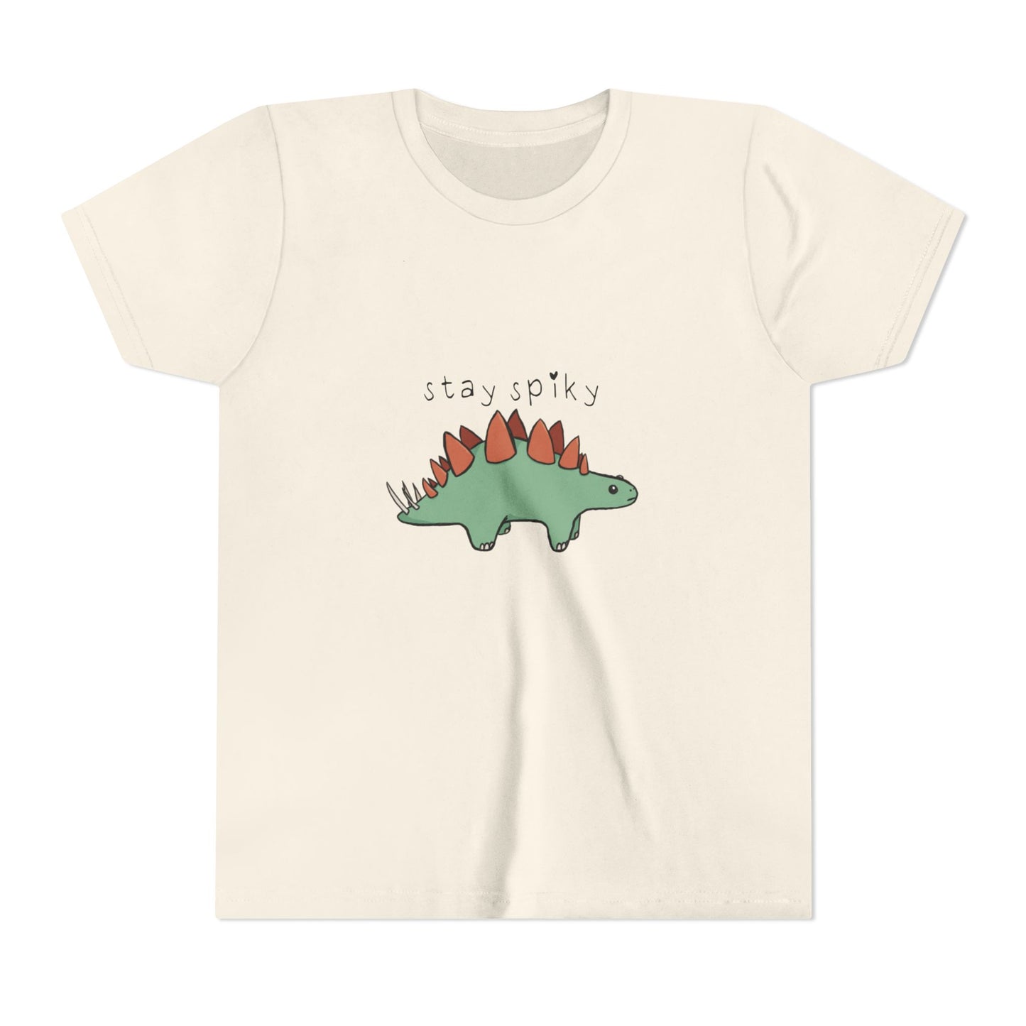 ‘Stay Spiky’ Sammy Stegosaurus Dinosaur Youth Tee