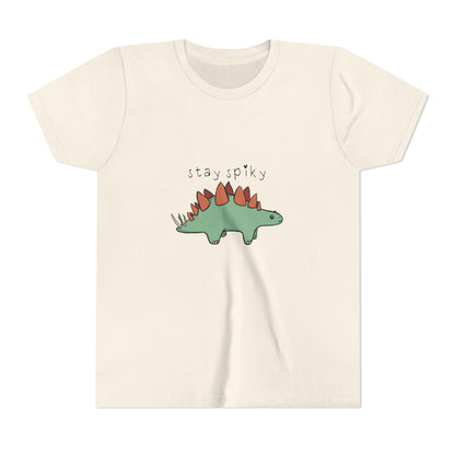 ‘Stay Spiky’ Sammy Stegosaurus Dinosaur Youth Tee