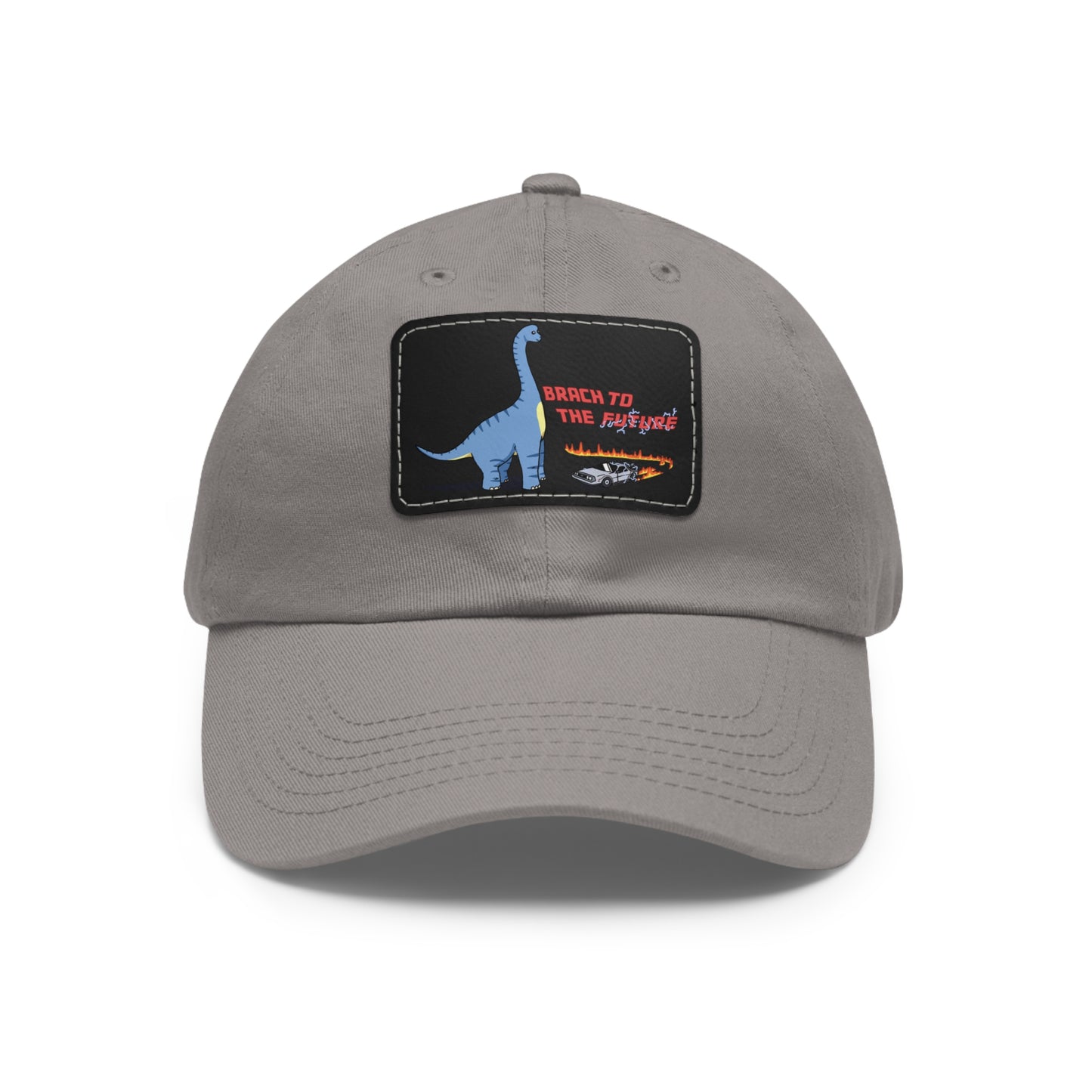 ‘Brach to the Future’ Billy Brachiosaurus Classic Dad Cap with Leather Patch