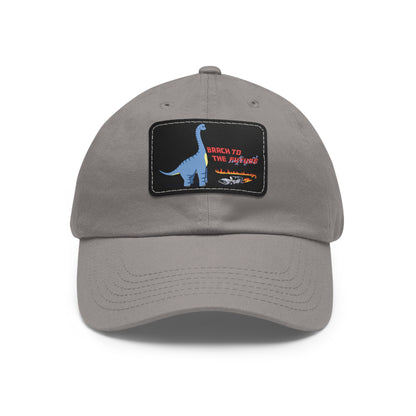 ‘Brach to the Future’ Billy Brachiosaurus Classic Dad Cap with Leather Patch