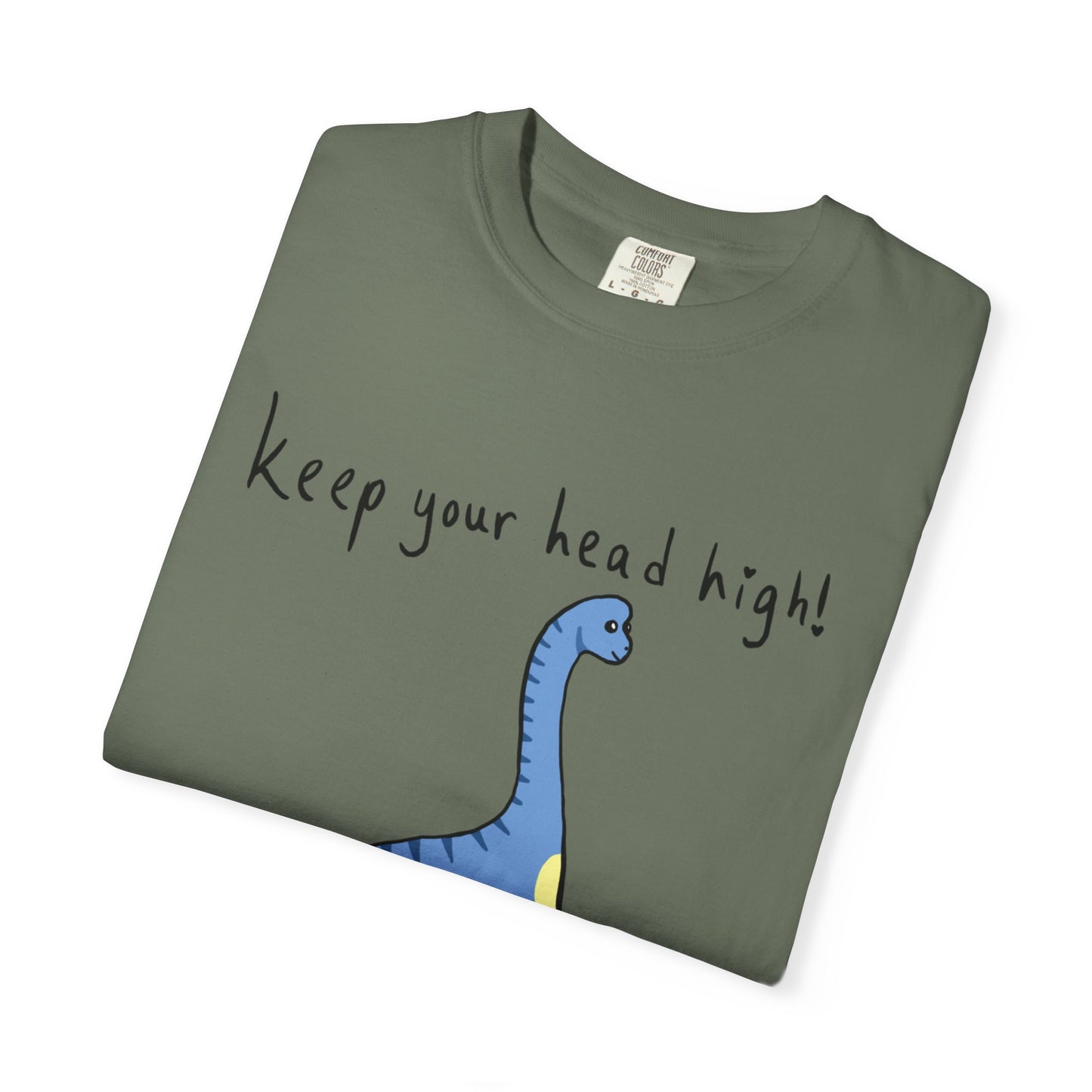 ‘Keep Your Head High’ Billy Brachiosaurus Dinosaur Unisex T-shirt