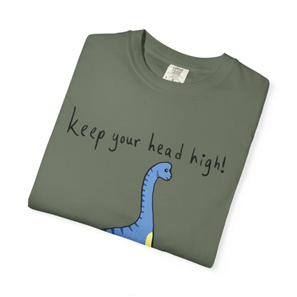‘Keep Your Head High’ Billy Brachiosaurus Dinosaur Unisex T-shirt