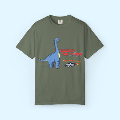 ‘Brach to the Future’ Billy Brachiosaurus Dinosaur Unisex T-shirt