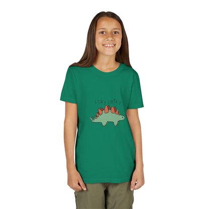 ‘Stay Spiky’ Sammy Stegosaurus Dinosaur Youth Tee