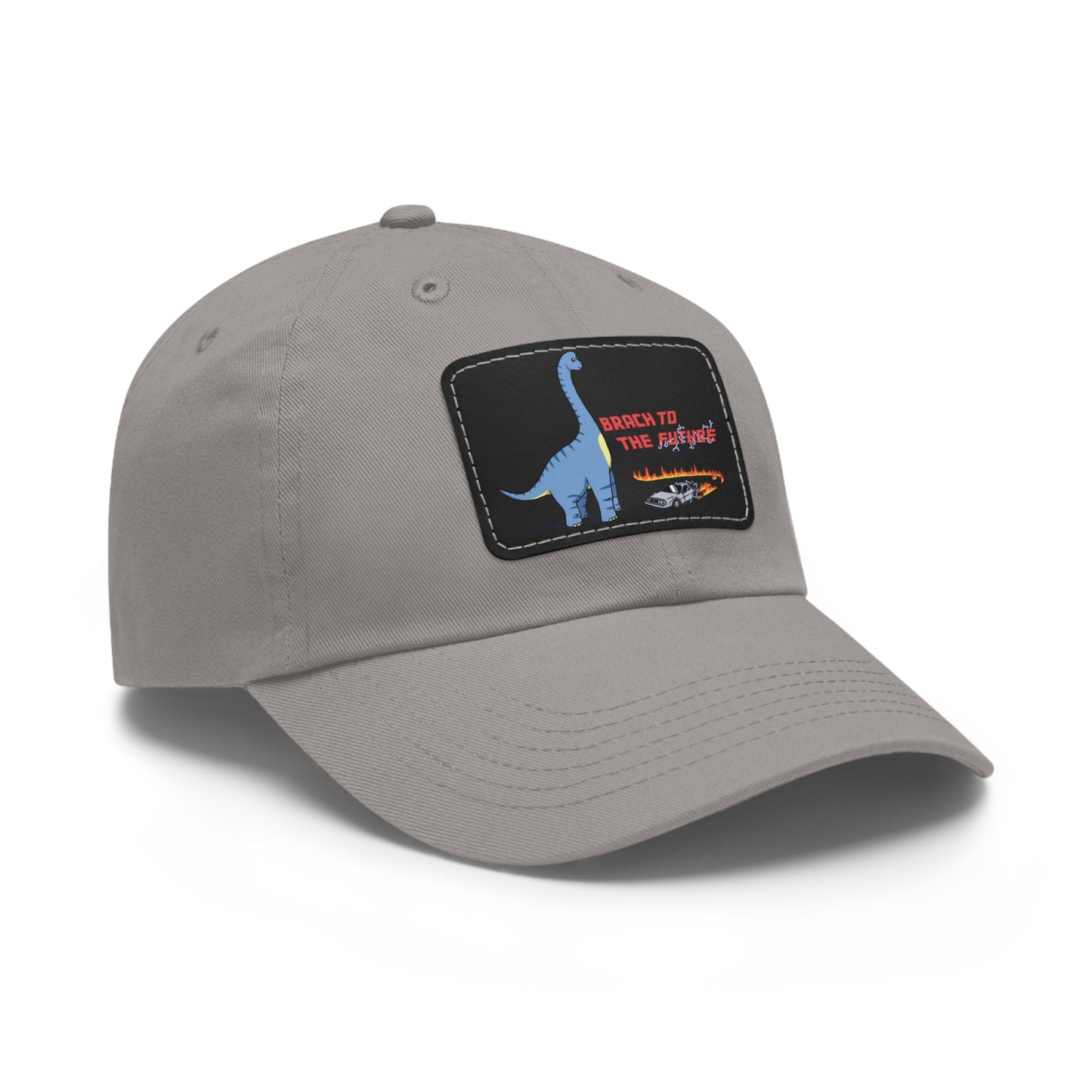 ‘Brach to the Future’ Billy Brachiosaurus Classic Dad Cap with Leather Patch