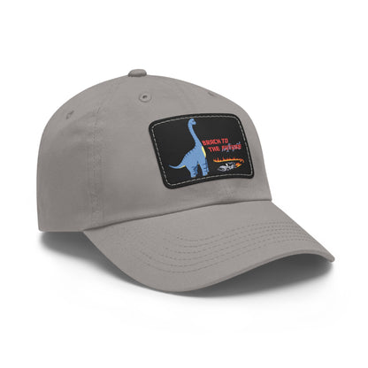 ‘Brach to the Future’ Billy Brachiosaurus Classic Dad Cap with Leather Patch