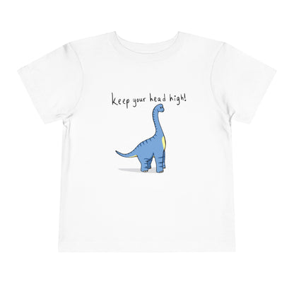 ‘Keep Your Head High’ Billy Brachiosaurus Dinosaur Toddler Tee