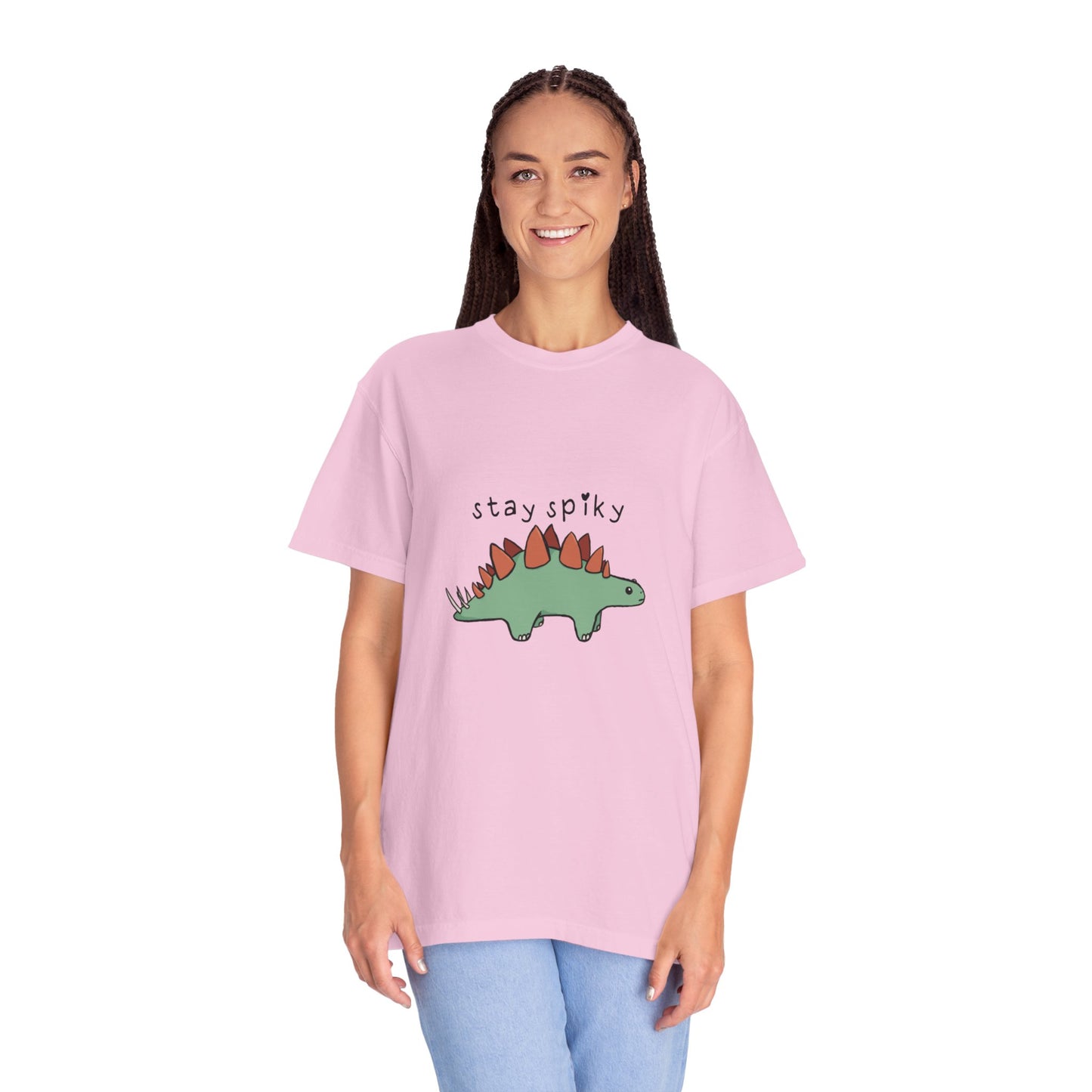 ‘Stay Spiky’ Sammy Stegosaurus Dinosaur Unisex T-Shirt