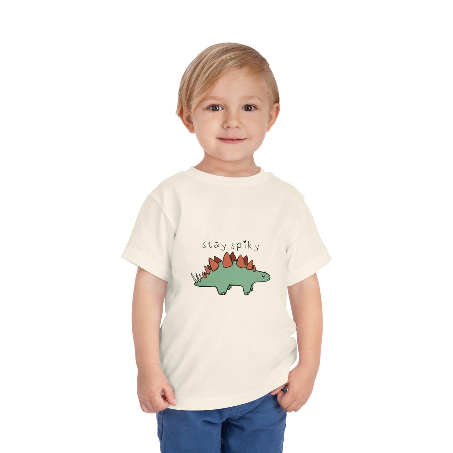 ‘Stay Spiky’ Sammy Stegosaurus Dinosaur Toddler Tee