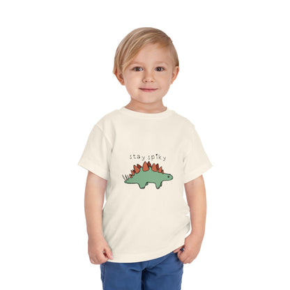 ‘Stay Spiky’ Sammy Stegosaurus Dinosaur Toddler Tee