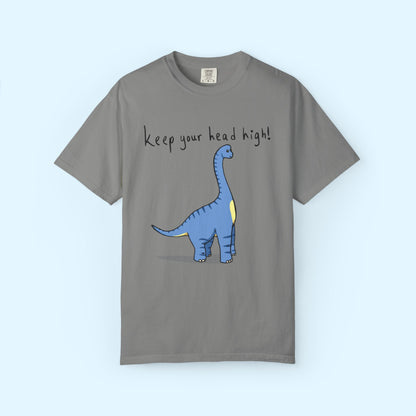 ‘Keep Your Head High’ Billy Brachiosaurus Dinosaur Unisex T-shirt