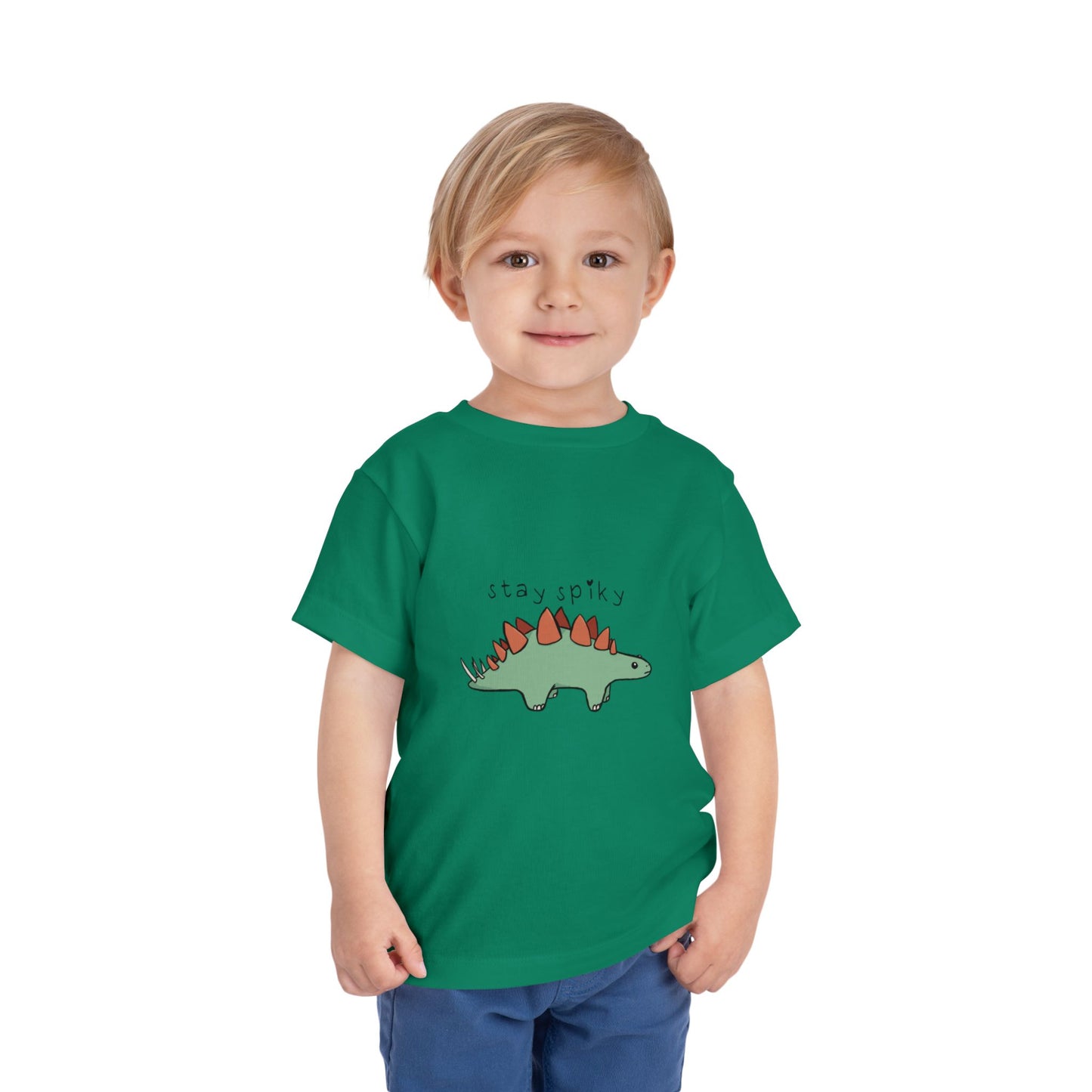 ‘Stay Spiky’ Sammy Stegosaurus Dinosaur Toddler Tee