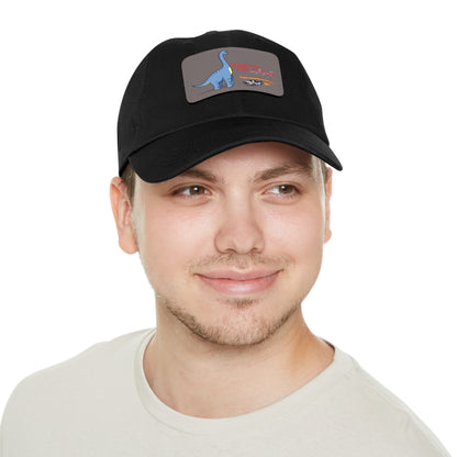 ‘Brach to the Future’ Billy Brachiosaurus Classic Dad Cap with Leather Patch