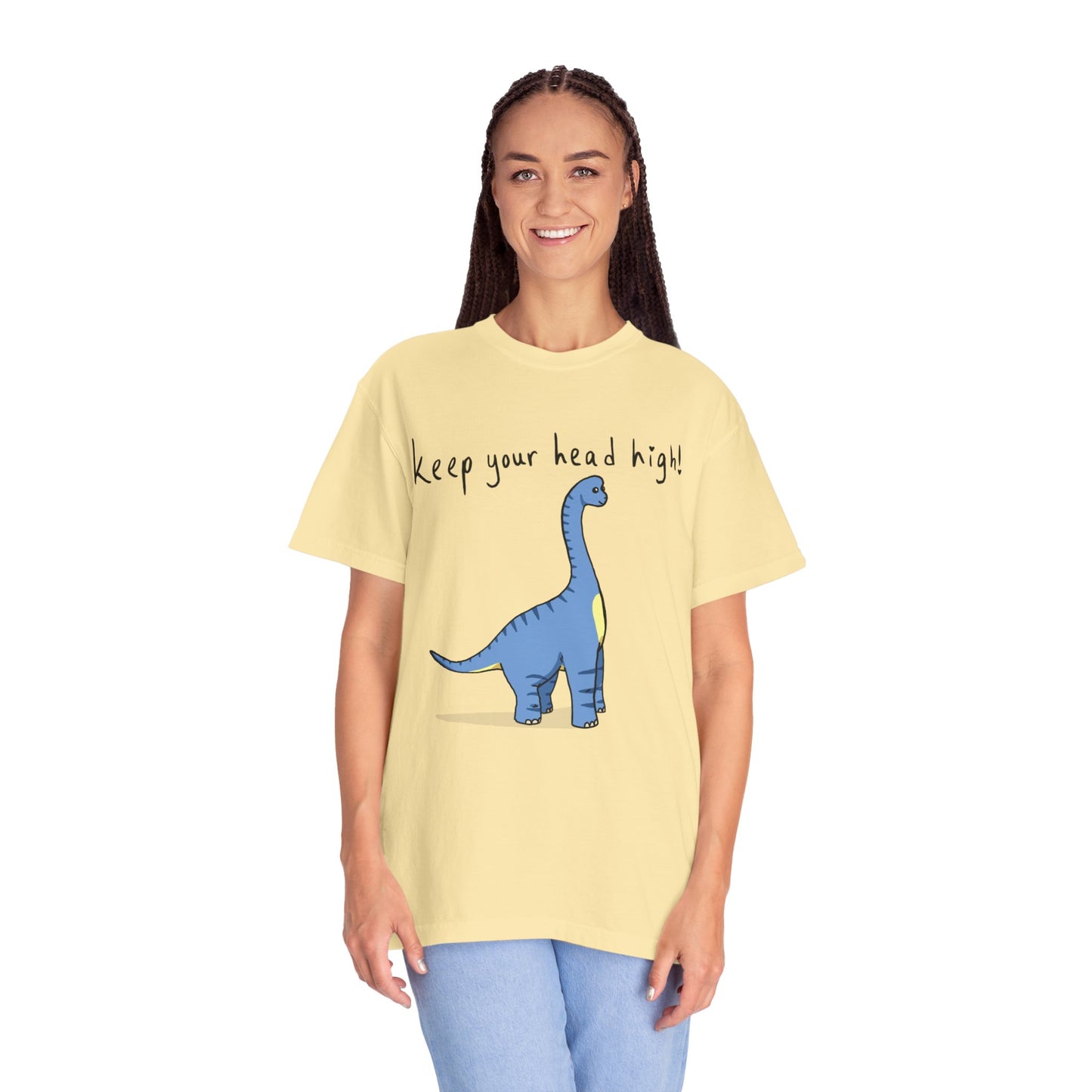 ‘Keep Your Head High’ Billy Brachiosaurus Dinosaur Unisex T-shirt