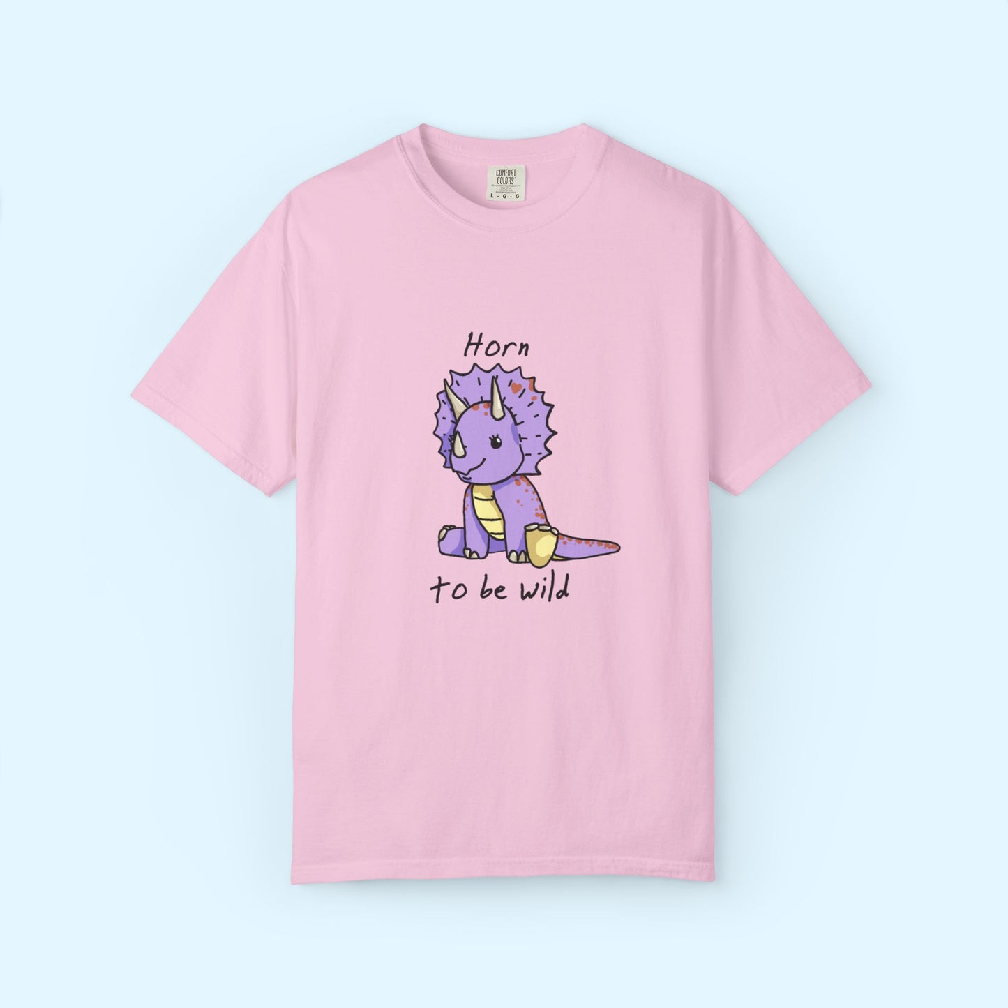 ‘Horn to be Wild’ Trixie Triceratops Dinosaur Unisex T-shirt