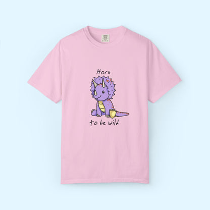 ‘Horn to be Wild’ Trixie Triceratops Dinosaur Unisex T-shirt
