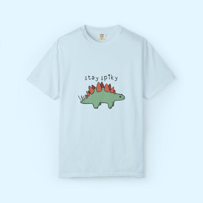 ‘Stay Spiky’ Sammy Stegosaurus Dinosaur Unisex T-Shirt