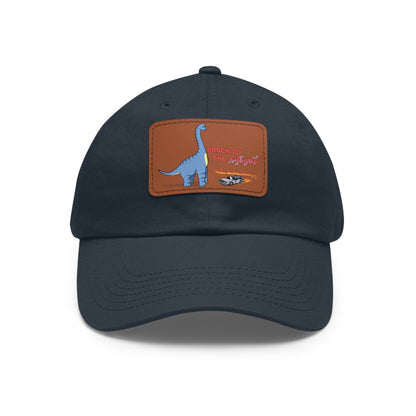 ‘Brach to the Future’ Billy Brachiosaurus Classic Dad Cap with Leather Patch