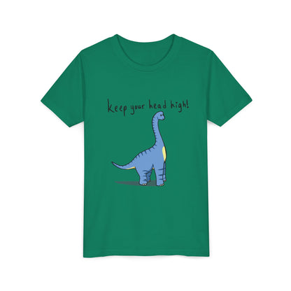 ‘Keep Your Head High’ Billy Brachiosaurus Dinosaur Youth Tee