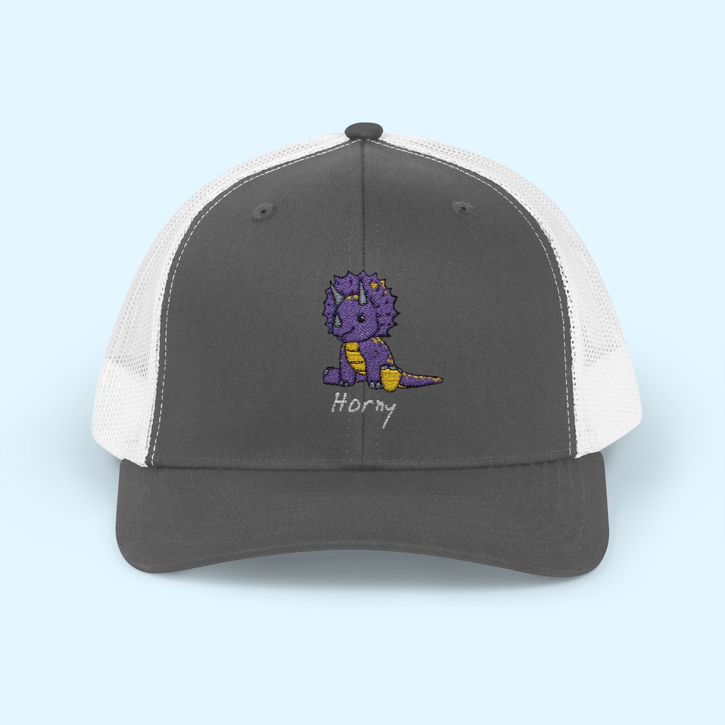 ‘Horny’ Triceratops Snapback Trucker Cap - Trixie