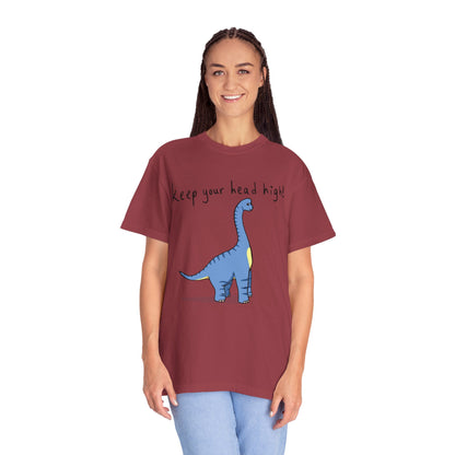 ‘Keep Your Head High’ Billy Brachiosaurus Dinosaur Unisex T-shirt