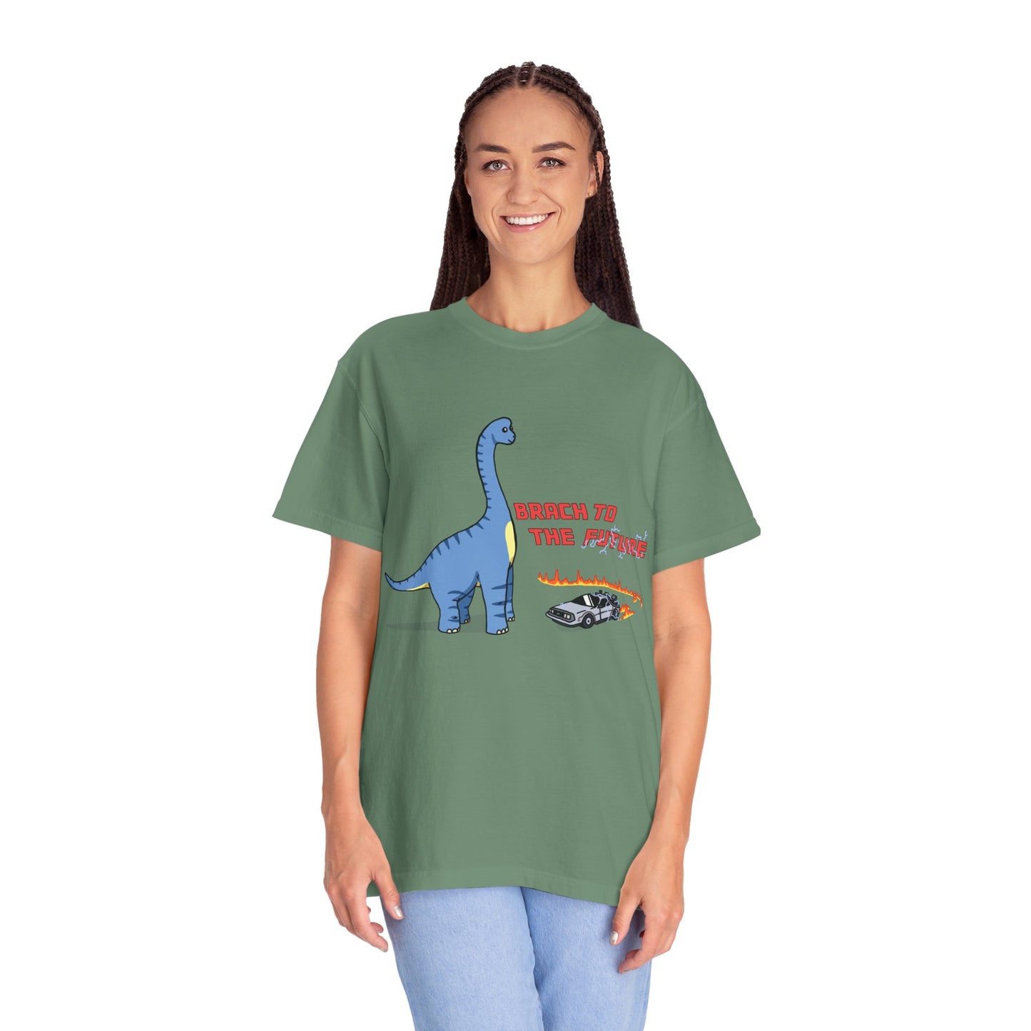 ‘Brach to the Future’ Billy Brachiosaurus Dinosaur Unisex T-shirt