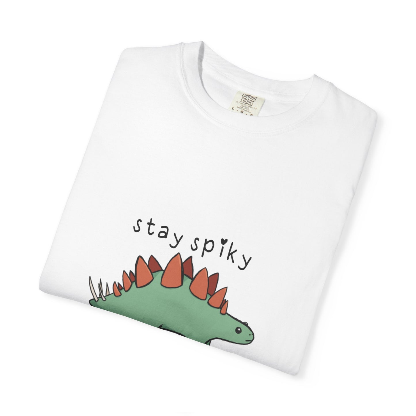 ‘Stay Spiky’ Sammy Stegosaurus Dinosaur Unisex T-Shirt
