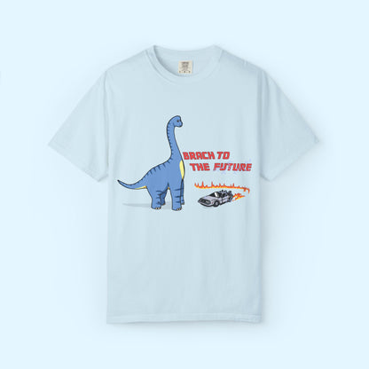 ‘Brach to the Future’ Billy Brachiosaurus Dinosaur Unisex T-shirt