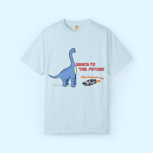 ‘Brach to the Future’ Billy Brachiosaurus Dinosaur Unisex T-shirt